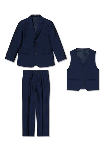 HOUSE OF CAVANI KIDS single-breasted three-piece suit - Blu