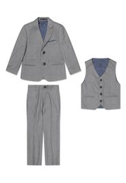 HOUSE OF CAVANI KIDS single-breasted three-piece suit - Grigio