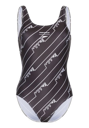 Logo print swimsuit