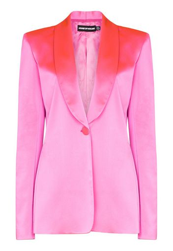 tailored satin blazer