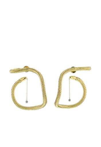 HStern pre-owned yellow gold drop diamond earrings - Oro