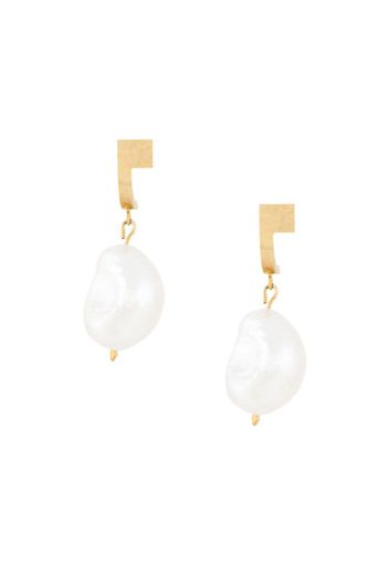 pearl drop earrings