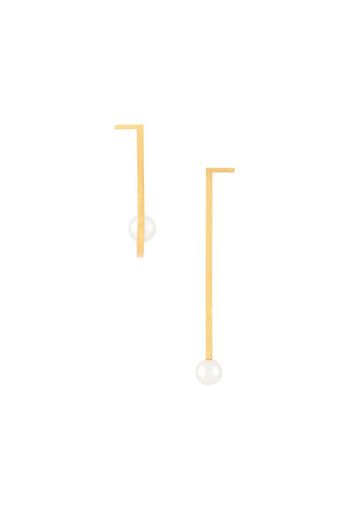 geometric bar drop earrings