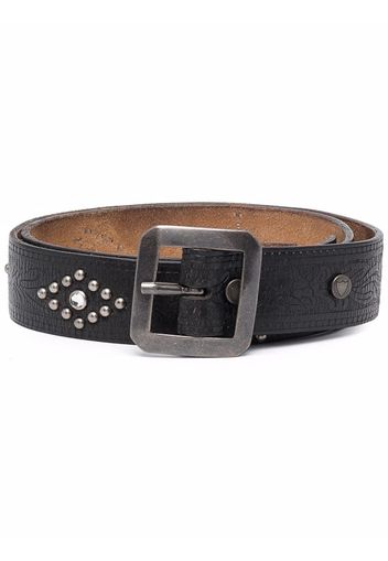 Htc Los Angeles studded leather belt - Nero