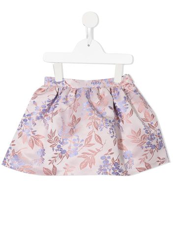 Hucklebones London gathered floral-jacquard skirt - Rosa