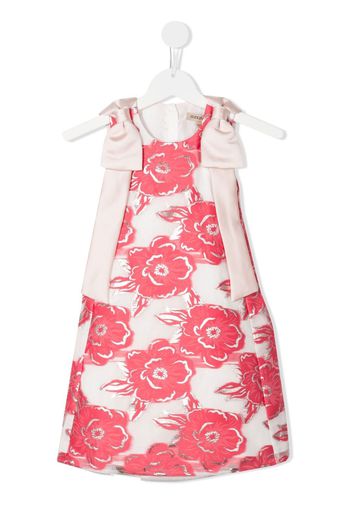 Hucklebones London sleeveless rose-print dress - Rosa