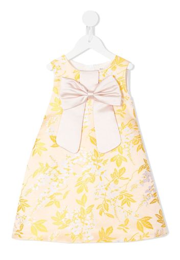 Hucklebones London bow-detail floral-print shift dress - Giallo