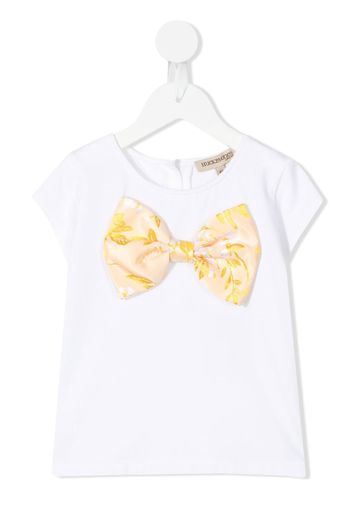 Hucklebones London T-shirt con fiocco - Bianco