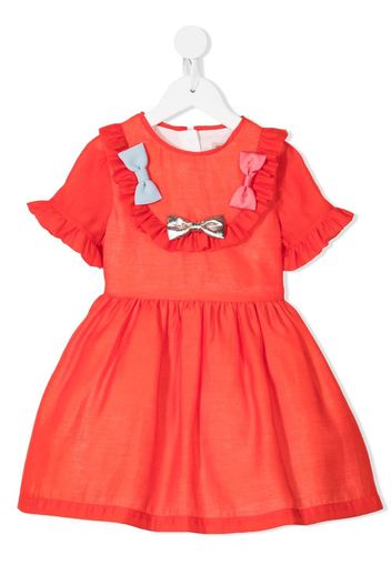 Hucklebones London bow detail dress - Rosso