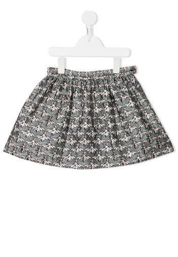 Hucklebones London graphic-print flared skirt - Blu