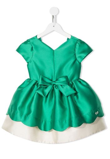 Hucklebones London flared bow-detail dress - Verde