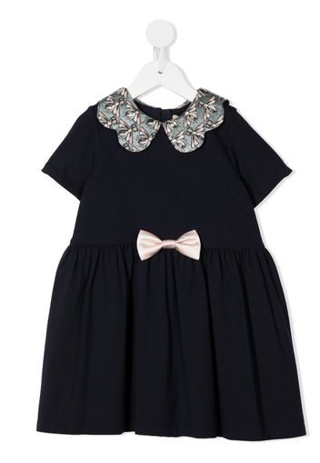 Hucklebones London bow-detail flared dress - Blu