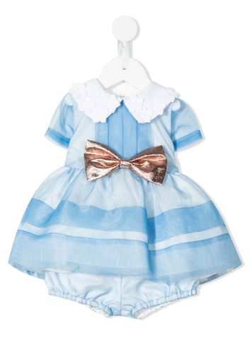 Hucklebones London bow-detail flared dress - Blu