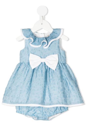 Hucklebones London ruffle tiered dress and bloomers - Blu