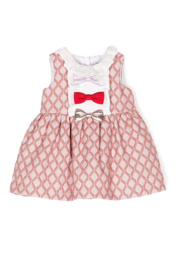 Hucklebones London bow-detail flared dress and bloomers - Multicolore