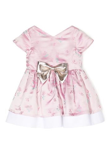 Hucklebones London bow-detail short-sleeve dress - Rosa