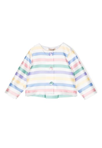 Hucklebones London Giacca a righe con fiocco - Multicolore