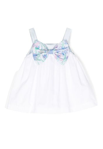 Hucklebones London Top con dettaglio a fiocco - Bianco