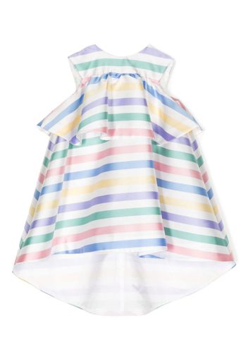 Hucklebones London bow-detail striped mini dress - Multicolore