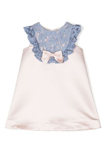 Hucklebones London lace-detail bib-collar dress - Toni neutri