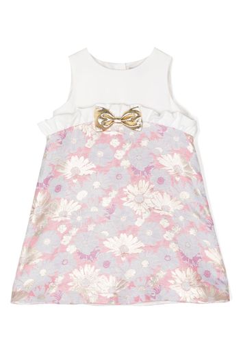 Hucklebones London floral-print bow-detail dress - Rosa