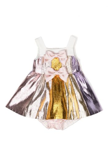 Hucklebones London rainbow-motif metallic-effect dress - Effetto metallizzato