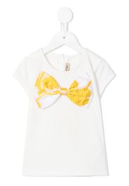 Hucklebones London T-shirt con fiocco - Bianco