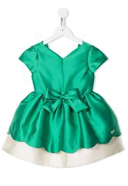 Hucklebones London flared bow-detail dress - Verde