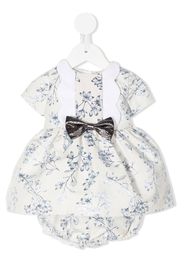 Hucklebones London scalloped bodice dress and bloomers - Bianco