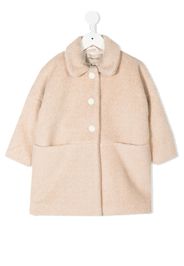 Hucklebones London collared teddy bear coat - Marrone