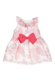 Hucklebones London bow-detail graphic-print dress - Rosa