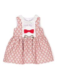 Hucklebones London bow-detail flared dress and bloomers - Multicolore