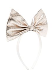 Hucklebones London giant bow hair band - Bianco