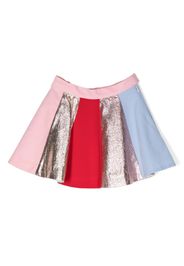 Hucklebones London rainbow-motif pleated skirt - Rosa