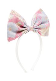 Hucklebones London giant bow hair band - Bianco