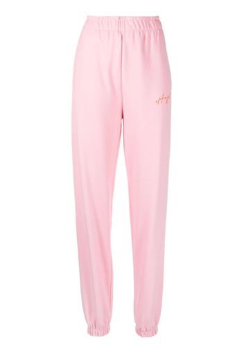 HUGO logo-print cotton track trousers - Rosa