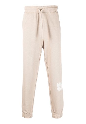 HUGO logo-print cotton track pants - Toni neutri