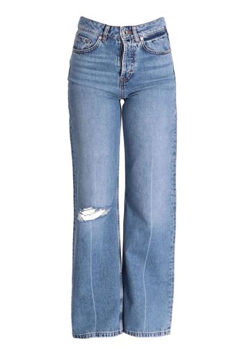 HUGO WIDE-LEG RELAXED-FIT JEANS IN BLUE RIGID DENIM