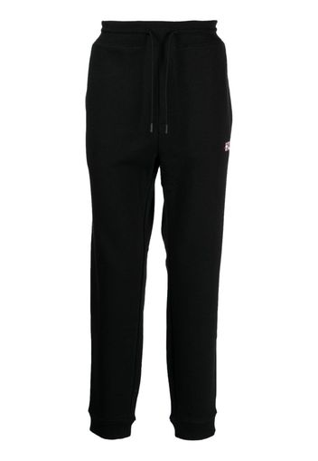 HUGO logo-embroidered track trousers - Nero