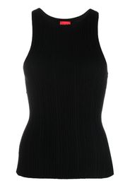 HUGO ribbed-knit crew-neck tank top - Nero