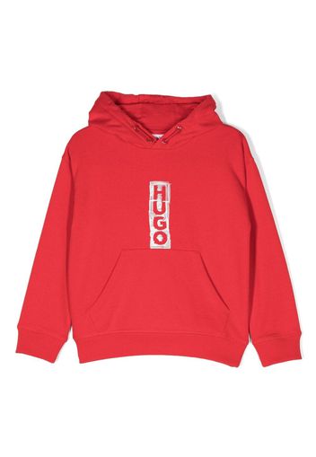 HUGO KIDS Felpa con cappuccio - Rosso