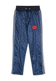 HUGO KIDS Pantaloni sportivi con stampa - Blu