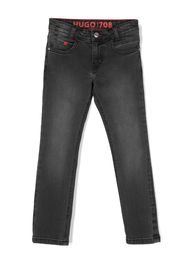 HUGO KIDS Jeans dritti con lavaggio medio - Grigio