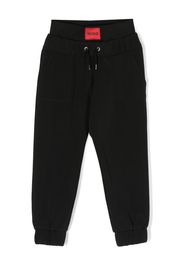 HUGO KIDS Pantaloni sportivi con applicazione - Nero