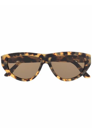 Huma Sunglasses Viko oval frame sunglasses - Marrone