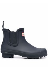 Hunter logo-patch Chelsea Boots - Blu