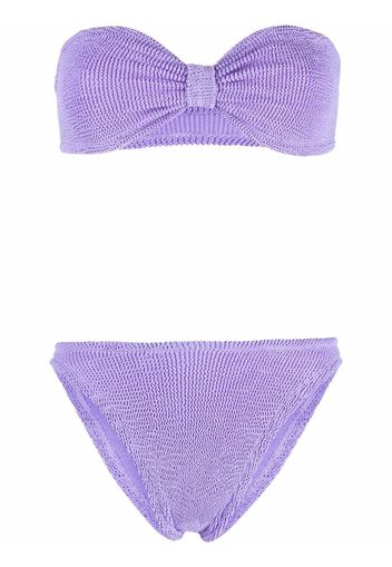 Hunza G Bikini a fascia Jean - Viola