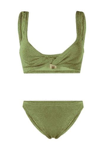 Hunza G Juno crinkle bikini - Verde