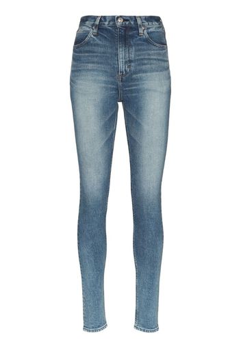 Jeans slim con effetto schiarito