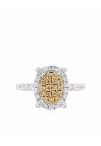 HYT Jewelry platinum Sunshine Yellow Diamond engagement ring - Argento